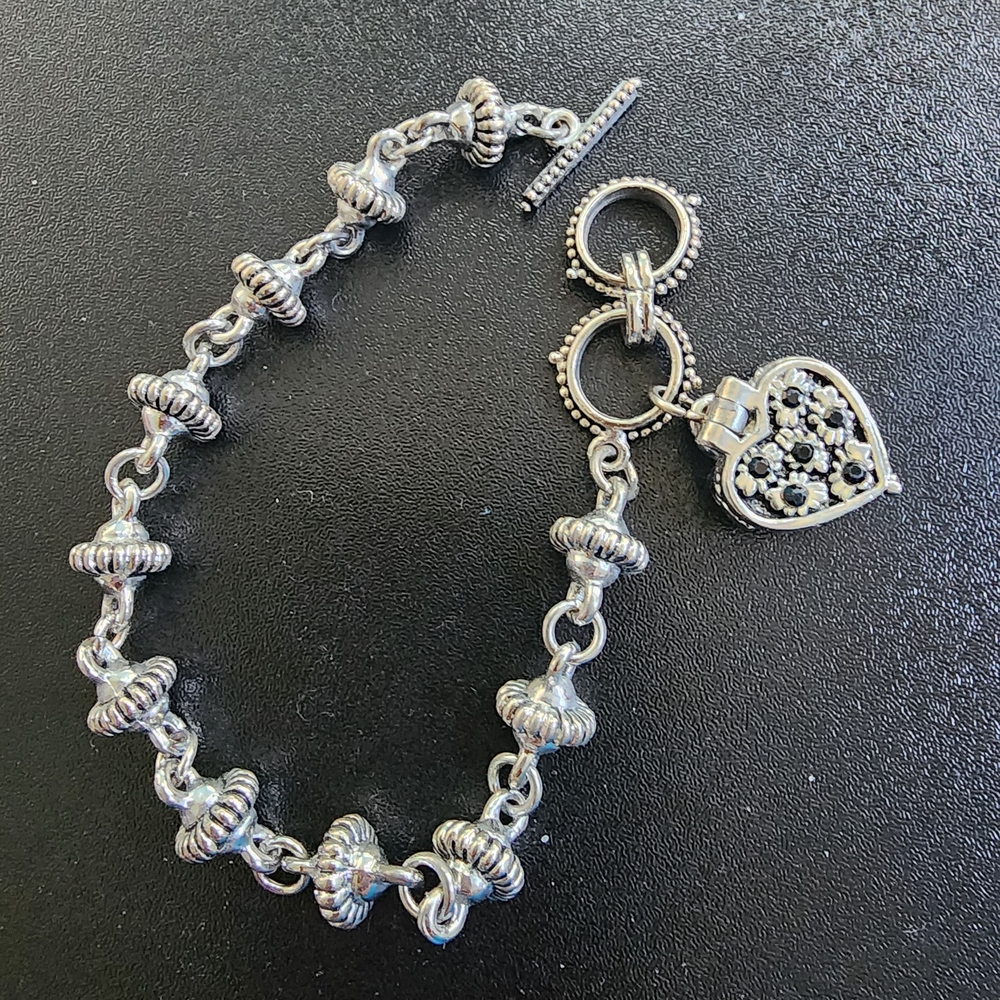 Brighton Silver Bracelet with Heart Charm